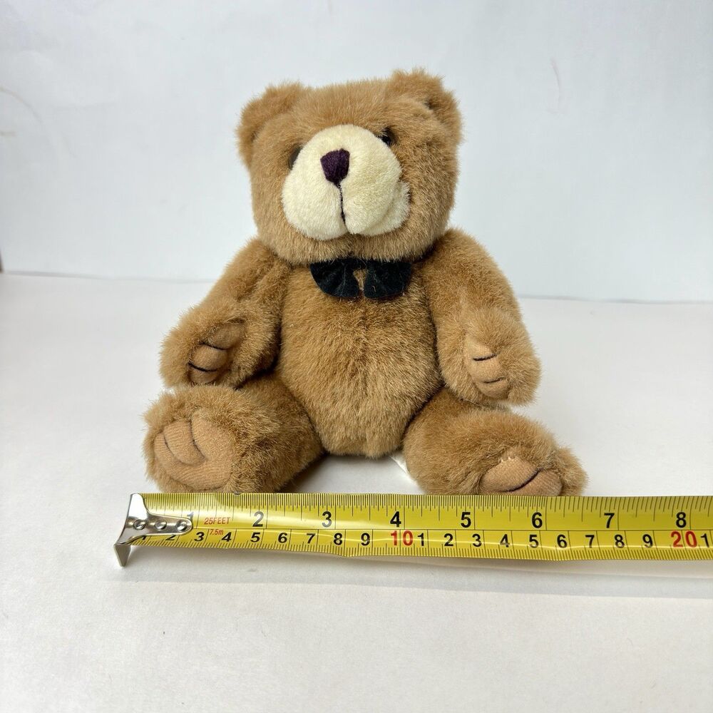 Steven Smith Vintage Brown Teddy Bear with Bow Tie Stuffed Animal Gift - Picture 11 of 11